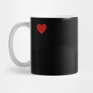 Red heart Mug